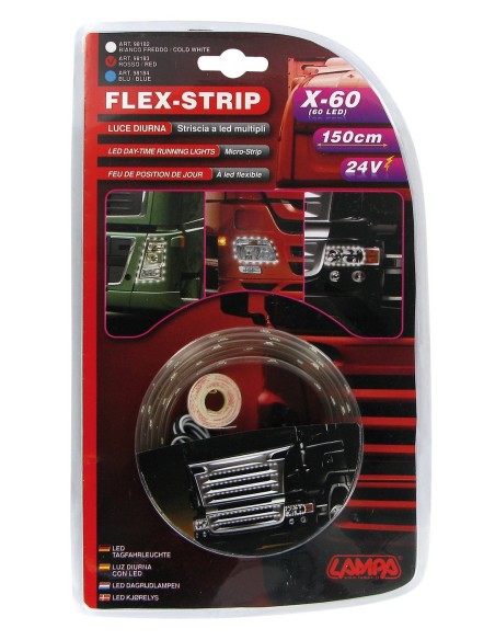 FLEX-STRIP 150 CM 24V ROSSO