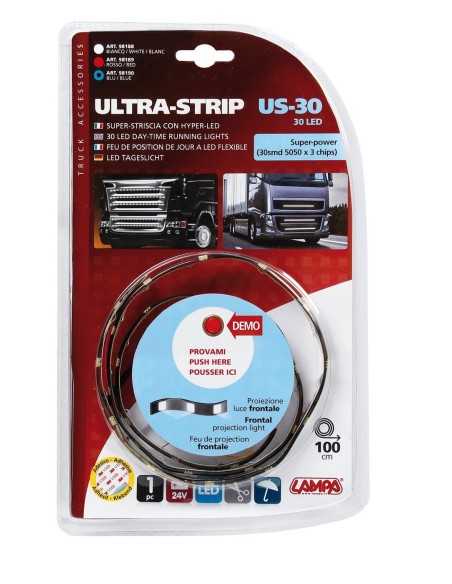 ULTRA-STRIP 100CMX30LED SMD 24V,ALTA LUMINESCENZA,