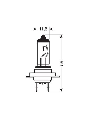 LAMPADA H7 24V 70W PX26D