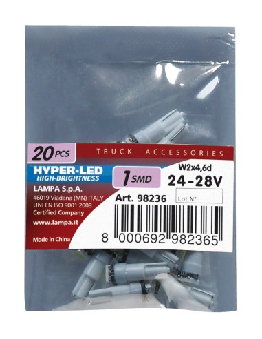 20 LAMPADE T5 28V 1 SMD