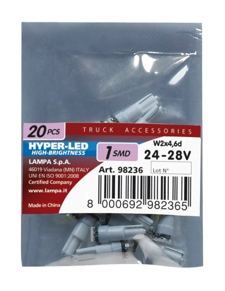 20 LAMPADE T5 28V 1 SMD