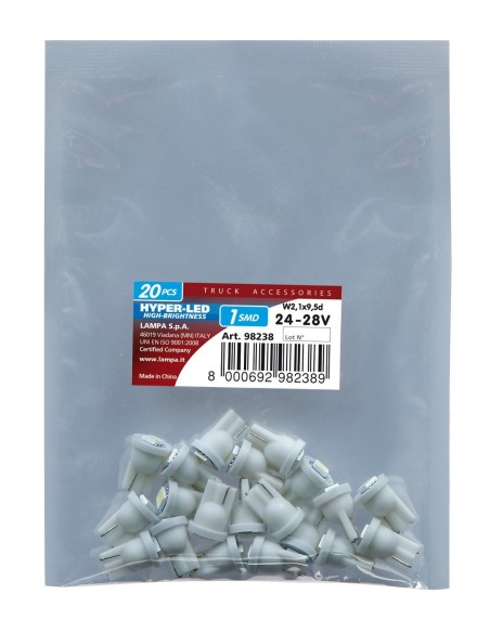 20 LAMPADE T10 28V 1 SMD