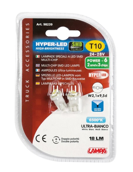 CP.LAMPADE T10 28V 2 SMD