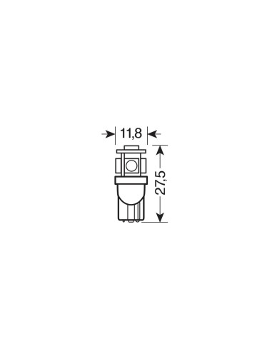 20 LAMPADE T10 28V 5 SMD