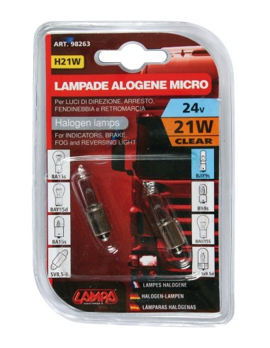 CP.LAMPADE 24V 21W H21W BAY9S