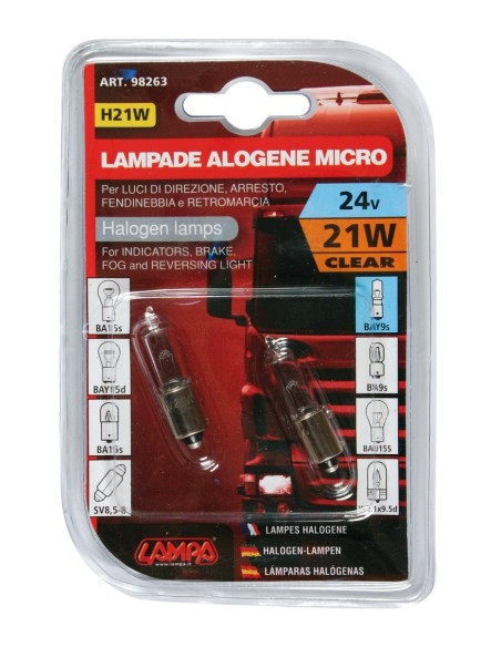 CP.LAMPADE 24V 21W H21W BAY9S