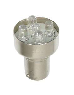 LAMPADA 24V 5 LED LUCE ROSSA BA15S
