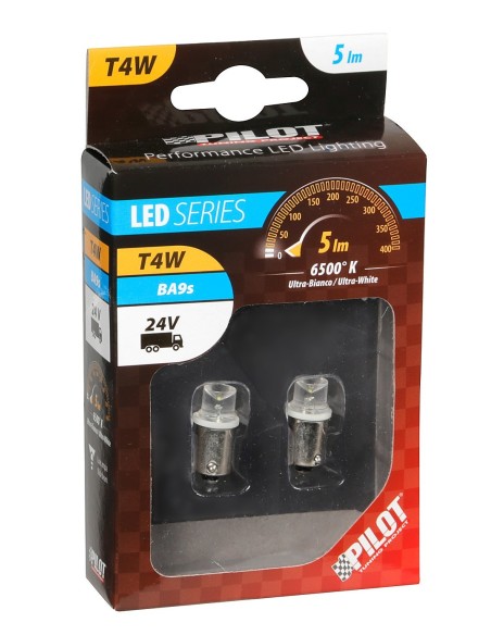 CP.LAMPADE 24V 1 LED BIANCO BA9S