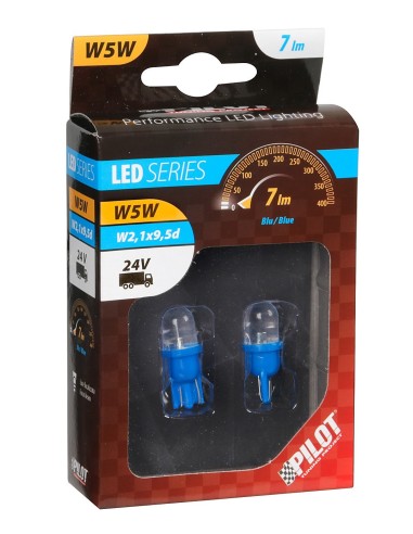 CP.LAMPADE 24V 1 LED BLU T10