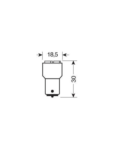 LAMPADA 24V 4SMD BLU BA15S