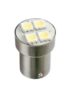 LAMPADA 24V 4SMD ROSSO BA15S