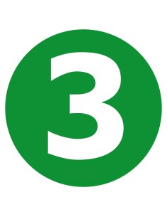 -NUMERO ADESIVO --3-- 220MM-