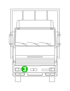 -NUMERO ADESIVO --3-- 220MM- 2