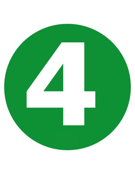 -NUMERO ADESIVO --4-- 220MM-