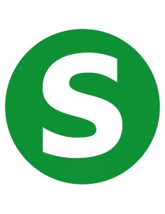 -LETTERA ADESIVA --S-- 220MM-