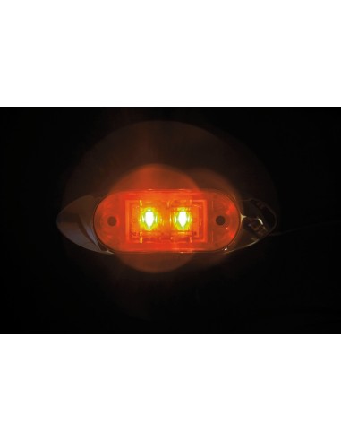 -LUCE INGOMBRO--LA1--2LED 24V AMBRA-