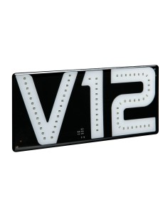 -EMBLEMA--V12--LUCE LED BIANCA-