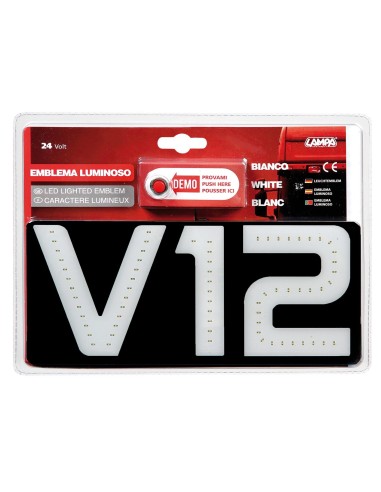 -EMBLEMA--V12--LUCE LED BIANCA-