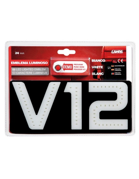 -EMBLEMA--V12--LUCE LED BIANCA-