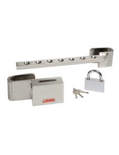 ZANNA JUMBO INOX-- LUCCHETTO ANTIFURTO PORTE POSTE 2