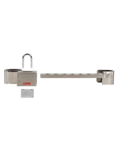 ZANNA JUMBO INOX-- LUCCHETTO ANTIFURTO PORTE POSTE