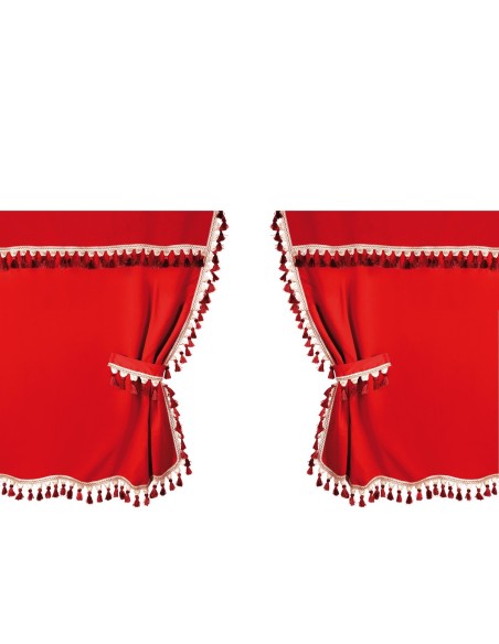 TENDE CENTRALI OSCURANTI ROSSE PER CABINE STANDARD