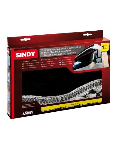 -VISIERA PARASOLE--SINDY--NERO IN MICROFIBRA PER C