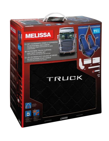 -SET INTERNI --MELISSA-- NERO IN MICROFIBRA PER CA