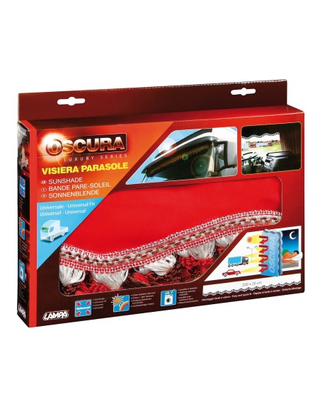 -FASCIA PARASOLE OSCURANTE --OSCURA-- ROSSA-
