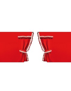 TENDE PERIMETRALI OSCURANTI ROSSE PER CABINA ALTA