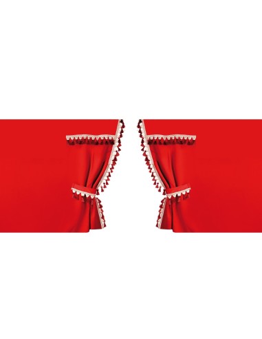 TENDE PERIMETRALI OSCURANTI ROSSE PER CABINA ALTA