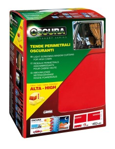 TENDE PERIMETRALI OSCURANTI ROSSE PER CABINA ALTA 2