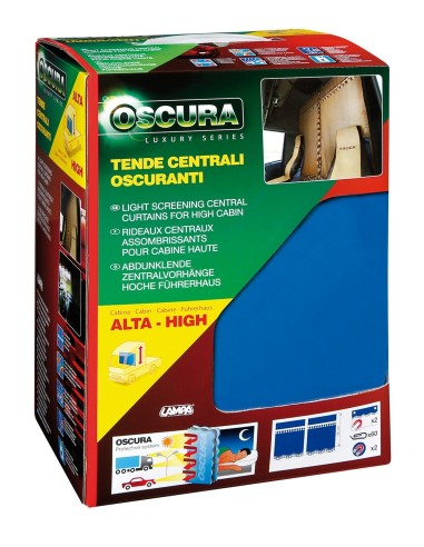 TENDE CENTRALI OSCURANTI BLU PER CABINA ALTA