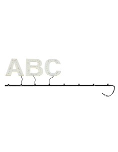 STRISCIA ELETTRICA 24V 50 CM NERA CON CONNETTORI R 2