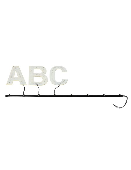 STRISCIA ELETTRICA 24V 50 CM NERA CON CONNETTORI R