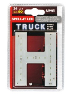 -LETTERA ADESIVA --H-- 24V LED BIANCHI-