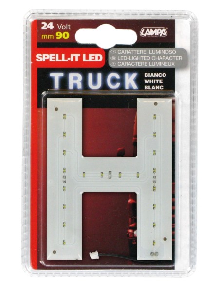 -LETTERA ADESIVA --H-- 24V LED BIANCHI-