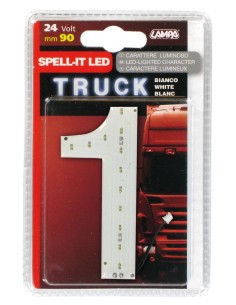 -NUMERO ADESIVO --1-- 24V LED BIANCHI-