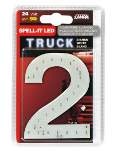 -NUMERO ADESIVO --2-- 24V LED BIANCHI-