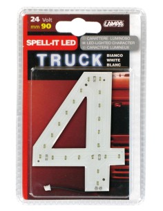 -NUMERO ADESIVO --4-- 24V LED BIANCHI-