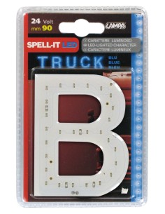 -LETTERA ADESIVA --B-- 24V LED BLU-