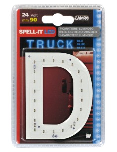 -LETTERA ADESIVA --D-- 24V LED BLU-