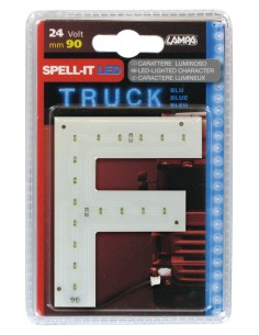 -LETTERA ADESIVA --F-- 24V LED BLU-