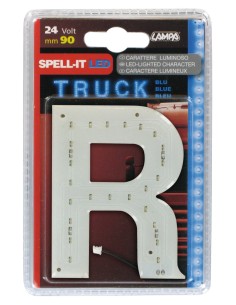 -LETTERA ADESIVA --R-- 24V LED BLU-