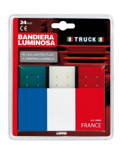 BANDIERA FRANCESE A LED 24V 2