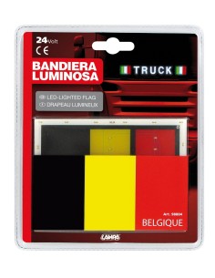 BANDIERA BELGA A LED 24V 2