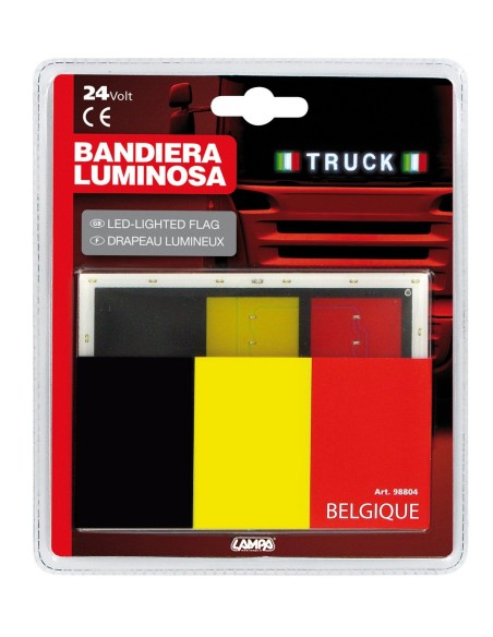 BANDIERA BELGA A LED 24V