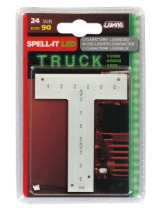 -LETTERA ADESIVA --T-- 24V LED VERDI-