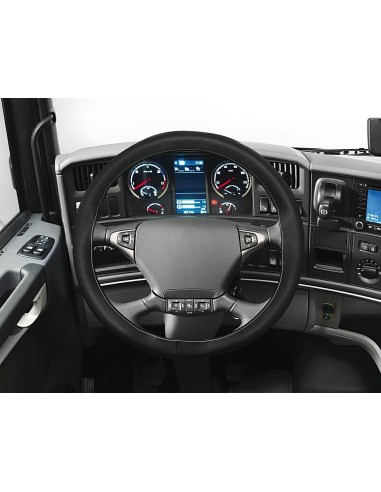 PREMIUM C/VOLANTE PELLE NERO 44-46CM CUCIT.NERO