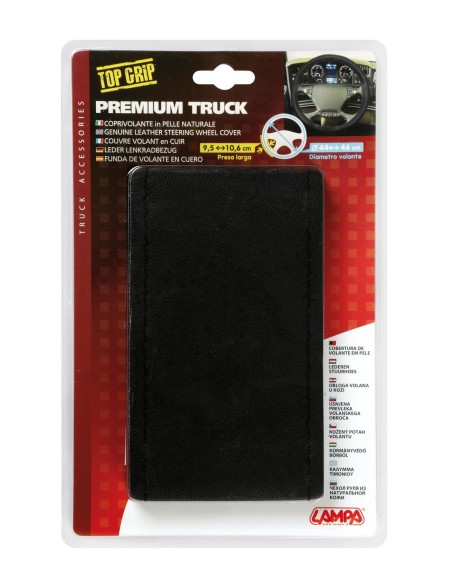 PREMIUM C/VOLANTE PELLE NERO 44-46CM CUCIT.NERO